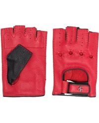Ferrari - Prancing-Horse Leather Driving Gloves - Lyst