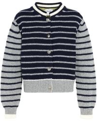 Barrie - Striped Chunky-Knit Cardigan - Lyst