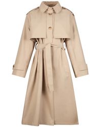 Liu Jo - Long Trench Coat With Scarf - Lyst