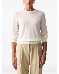 ARMANI EXCHANGE - Logo-Embroidered Crew-Neck Sweater - Lyst