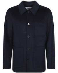 Amaranto - Button-Up Shirt Jacket - Lyst