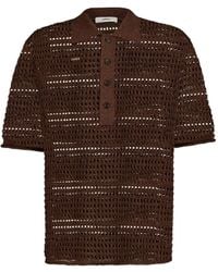 Commas - Open-Work Polo Shirt - Lyst