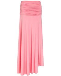 Self-Portrait - Jupe Asymétrique À Fronces - Lyst