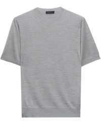 Prada - Kurzärmeliger Seidenpullover - Lyst