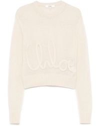 Chloé - Jersey con aplique del logo - Lyst