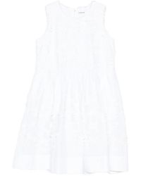 P.A.R.O.S.H. - Embroidered Sleeveless Dress - Lyst