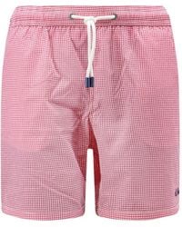MC2 Saint Barth - Gingham Check Swim Shorts - Lyst