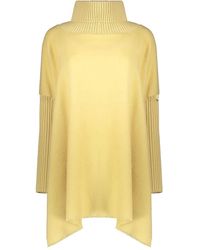 Herno - Asymmetrische Blouse Met Hoge Kraag - Lyst