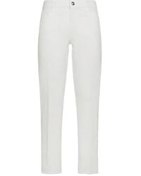 Fay - Frayed-Hem Trousers - Lyst