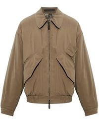 Giorgio Armani - Insulated Collared Bomber Jacket - Lyst