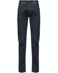 Jacob Cohen - Tief sitzende Bard Slim-Fit-Jeans - Lyst