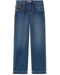 Isabel Marant - Jeyda Embroidered Straight Jeans - Lyst