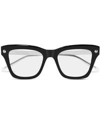 McQueen - Lunettes De Vue À Monture Carrée - Lyst