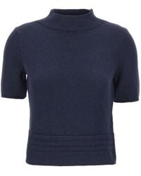 Gran Sasso - Braided Short-Sleeve Sweater - Lyst