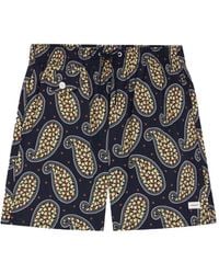 Fursac - Paisley-Print Swim Shorts - Lyst