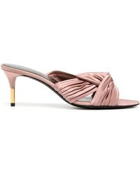 Tom Ford - Knot-detail 75mm Pleated Mules - Lyst