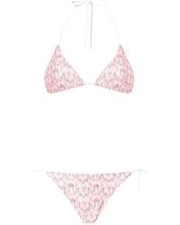 Missoni - Zigzag-Knit Triangle Bikini - Lyst