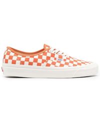 Vans - Check-print Lace-up Sneakers - Lyst