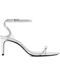 SCHUTZ SHOES - Metallic-Finish Pointed-Toe Sandals - Lyst