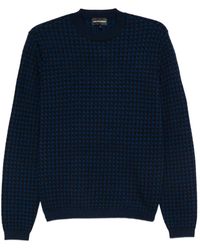 Emporio Armani - Jersey con motivo pied de poule - Lyst