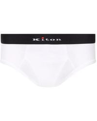Kiton - Bragas Con Logo En La Cintura - Lyst