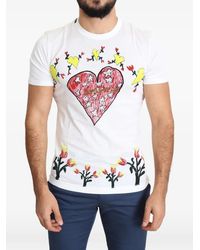 Dolce & Gabbana - Saint Valentine-Print T-Shirt - Lyst