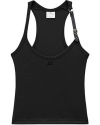Courreges - Holistic Buckle 90S Tanktop Met Logopatch - Lyst