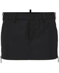 DSquared² - Side-zip Mini Skirt - Lyst