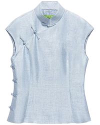 Shanghai Tang - Frog-Button Blouse - Lyst