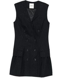 Sandro - Vestido con apliques de strass - Lyst