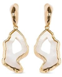 Erdem - Stone-Pendant Drop Earrings - Lyst