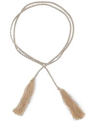 forte_forte - Braided Tassel-Detail Belt - Lyst