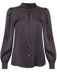 Nissa - Chemise À Détail De Nœud - Lyst