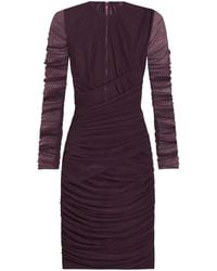 Dolce & Gabbana - Draped-Detail Mini Dress - Lyst