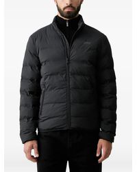 Guess - Quilted Logo-Print Jacket - Lyst