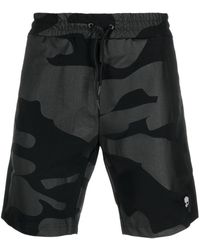Hydrogen Tech Quick-dry Camouflage-print Shorts - Black