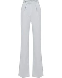 Elisabetta Franchi - Tuxedo-Details Waistband Trousers - Lyst