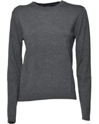Weekend by Maxmara - Round-Neck Long-Sleeve Top - Lyst