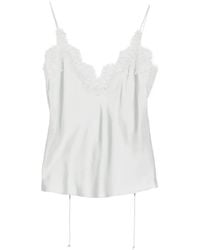 Rohe - Lace-Trim Silk Top - Lyst