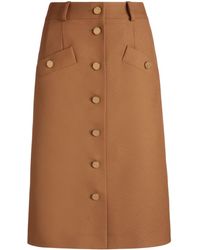 Bally - Wool-blend Midi Skirt - Lyst