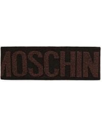 Moschino - Logo-Intarsia Knitted Headband - Lyst