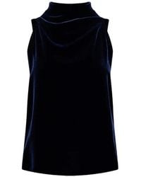 forte_forte - Velvet Halterneck Top - Lyst