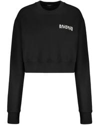 Balmain - Cropped Sweater Met Logo - Lyst