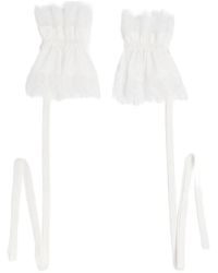 Ann Demeulemeester - Sann Lace-Ruffled Cuffs - Lyst