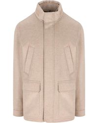 ZEGNA - Chaqueta de cachemira con cuello alto - Lyst
