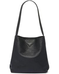 Prada - Grained Leather Tote Bag - Lyst