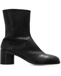 Maison Margiela - Tabi Leather Ankle Boots - Lyst