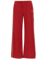 Sporty & Rich - Logo-Embroidered Piped-Trim Track Pants - Lyst