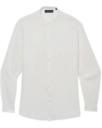 Brooks Brothers - Stand Collar Linen Shirt - Lyst