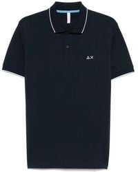 Sun 68 - Poloshirt Mit Logo-Stickerei - Lyst